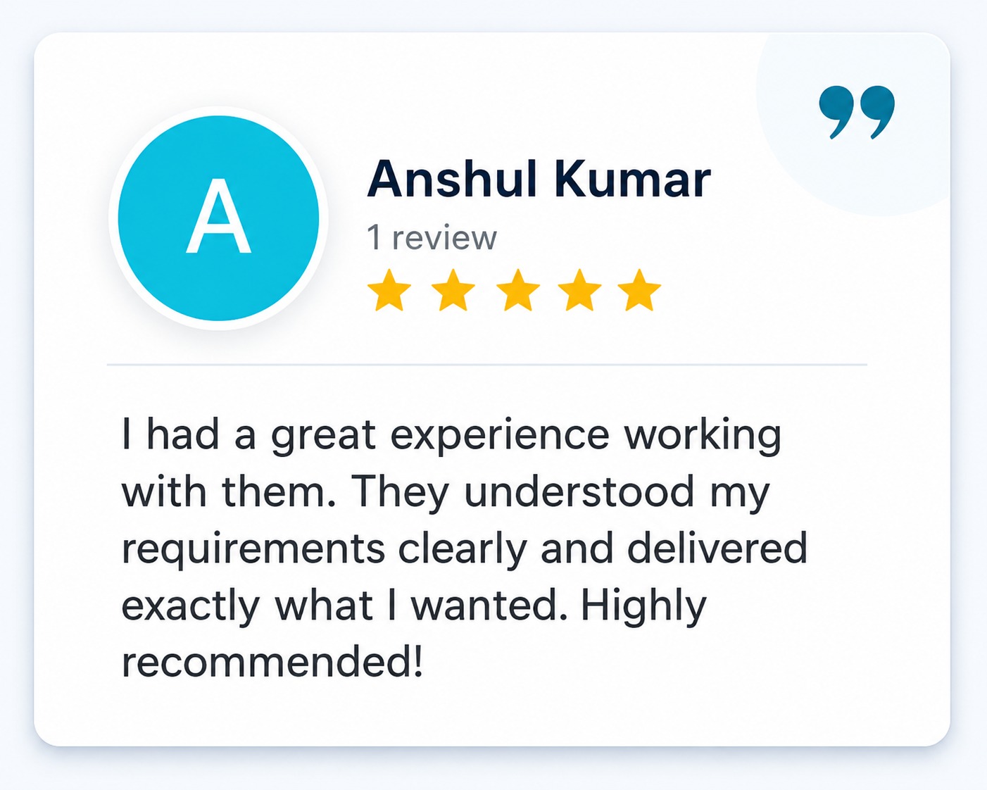 Client Testimonial 7