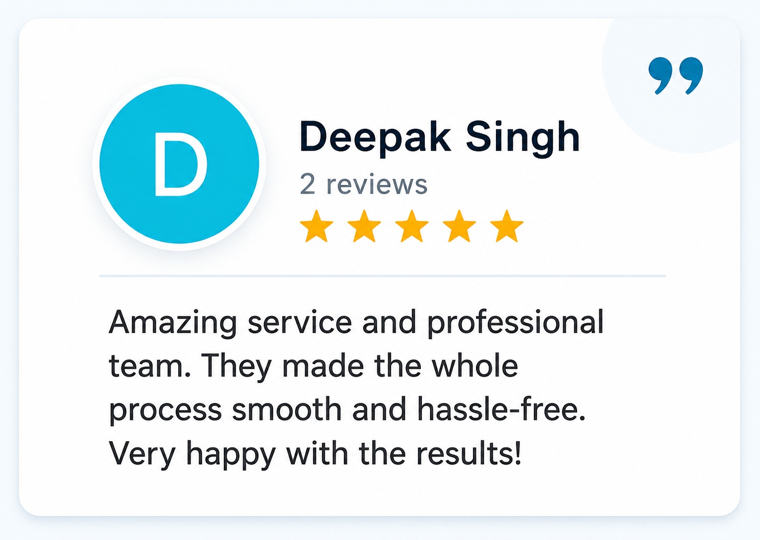 Client Testimonial 6